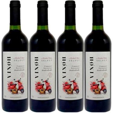 Imagem de Vinho Sem Álcool Tinto Seco Cabernet Vinoh Select - 04 Un