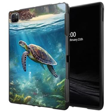 Imagem de Capa para iPad Pro 12.9 iPad 6ª geração/iPad 5ª geração/iPad 4ª geração (12,9 polegadas, modelo 2022/2021/2020) design fino de borracha TPU macia de TPU (poliuretano termoplástico) fosco, The Roaming