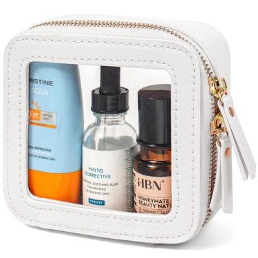 Imagem de Bolsa de maquiagem LETGO Clear Mini-White para bolsa impermeável