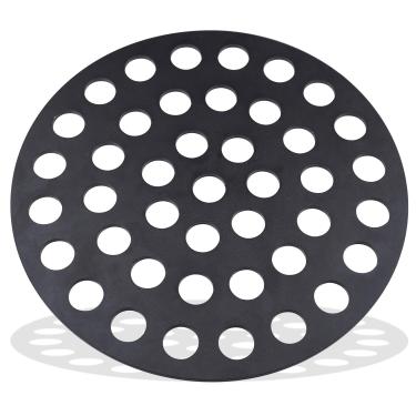 Imagem de Baudelun Grelha de ferro fundido de 26,7 cm, grelhas de carvão vegetal, peças de substituição para grelha Vision para Kamado Joe