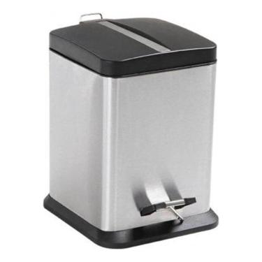 Imagem de Lixeira Quadrada Jaspe 6 Litros - 8232 - Mor Lixeira Quadrada Jaspe 6 Litros Mor 8232