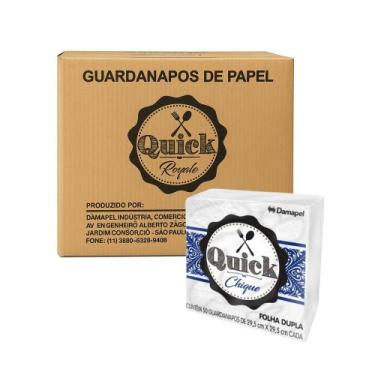 Imagem de Guardanapo de Papel Folha Dupla 29,5x29,5cm Caixa com 2400un Quick Dam