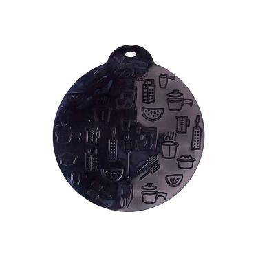 Imagem de Almofada de Silicone Preta 19cm Para Fogão De Indução Magnética