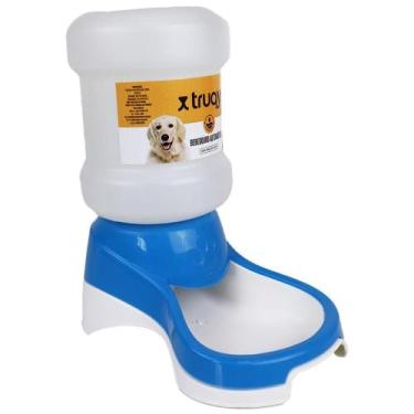 Imagem de Bebedouro Cachorro Gato Galão Automático 2 Litros Truqys, Azul