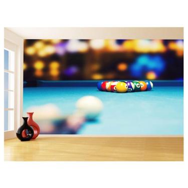 Imagem de Papel De Parede 3D Salão De Jogos Bilhar Sinuca 3,5M Jcs29