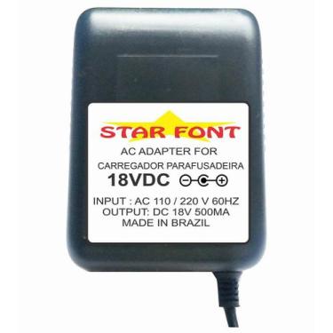 Imagem de Fonte Carregador 18V 500mA Compatível com Parafusadeira Thaf - Starfon