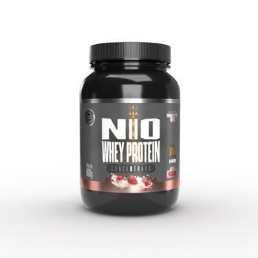 Imagem de NIObIO Nutrition Whey Protein Concentrado, Sabor Morango, 900g, 22g de Proteína por Porção, 30 Porções