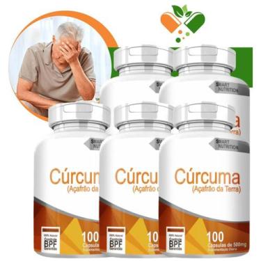 Imagem de Cúrcuma Kit Com 5 100 Cápsulas - 4Elementos