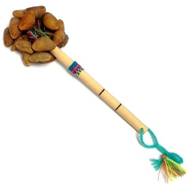 Imagem de Mia Jewel Shop - Maracas para adultos/Ferramenta ASMR: instrumento de coqueteleira | Instrumento de bambu, instrumentos musicais - coqueteleira natural de sementes de cacho - Instrumento de percussão