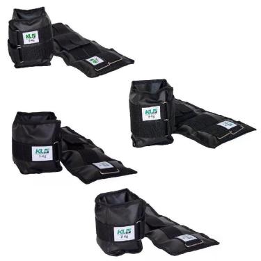 Imagem de Kit Caneleiras Peso Funcional Profissional Lona de 2Kg a 5Kg-Unissex