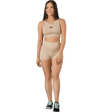 Imagem de Conjunto Feminino Fitness Top e Short Suplex Poliamida-Feminino