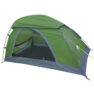 Imagem de AYAMAYA Barraca para 1 pessoa para mochila – Barraca leve de caminhada para uma pessoa única com claraboia e à prova d'água para chuva e saídas de solo, fácil configuração, barraca pequena para um