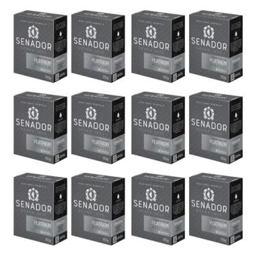 Imagem de Kit 12 Sabonete Senador Platinum 130g