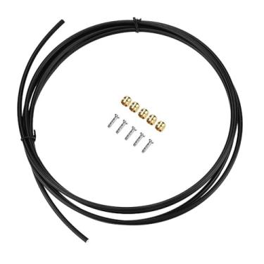 Imagem de Chiffonade Kit de mangueira de freio a disco hidráulico com 5 azeitonas de latão e inserções de conexão para freio de bicicleta Shimano BH90 (kit de mangueira de freio de 3 m)
