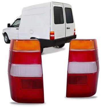 Imagem de Par Lente Lanterna Traseira Fiorino 1986 A 1997 Modelo Carto