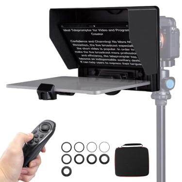 Imagem de Teleprompter, Teleprompter para Celular, Compatível Com Teleprompters de Até 11 Polegadas, Controle Remoto Via Controle Remoto E Aplicativo