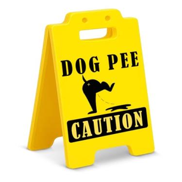 Imagem de Placa de cachorro decoração engraçada sinal de cuidado decoração de casa presentes divertidos para amantes de cães dono de animais de estimação