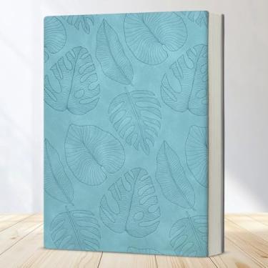 Imagem de Caderno de folhas botânicas para mulheres e homens, palmeiras, diário de escrita para trabalho, viagem, aula, anotações