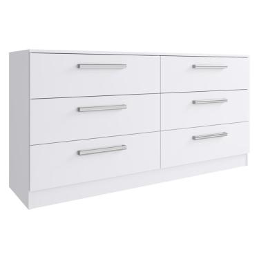 Imagem de Cômoda 6 Gavetas Laura Branca Madesa