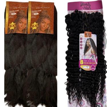 Imagem de Kit Gypsy Braids Jumbo African Beauty 800 Gramas + Orgânico - bbless, 