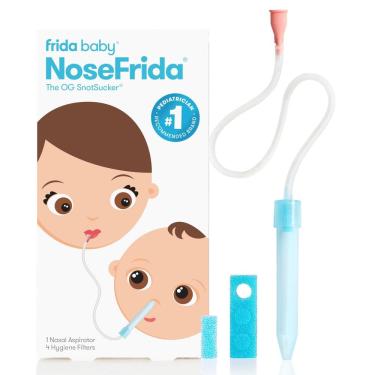 Imagem de Aspirador nasal Frida Baby NoseFrida SnotSucker para bebê