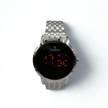 Imagem de Relógio masculino prata Digital Champion Pulseira Ajustável