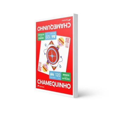 Imagem de Papel Sulfite A4 Chamequinho 40k 120g Branco 50fls - Chamex