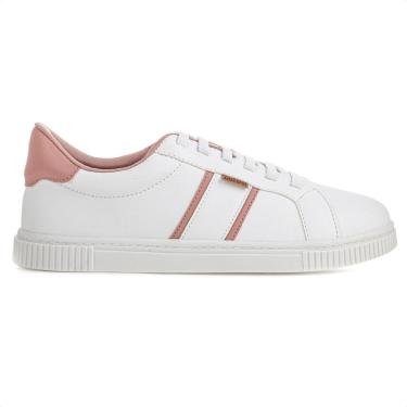 Imagem de Tênis Anacapri York Eco Santorine Branco e Rosa - Feminino-Feminino