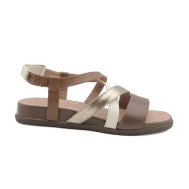 Imagem de Sandália Opananken Feminina 100% Couro 71607