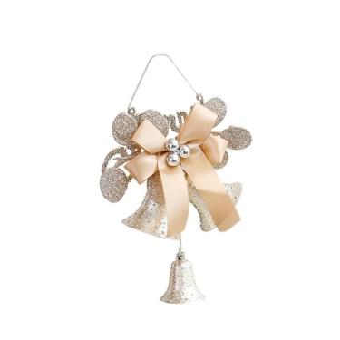 Imagem de MotiveTech Enfeite de Sino de Natal, Pingente Natalino, Charme Festivo, Decoração Natalina Única, Ornamento de Natal para Quarto Infantil, Armário Externo, 20x15cm