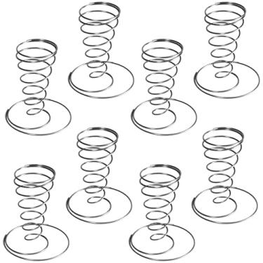 Imagem de Porta-sorvete cone aço inoxidável 304 8 peças, design estável para suporte, conveniente para restaurantes, casamentos e festas, seguro para lava-louças