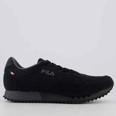 Imagem de Tênis Fila Euro Jogger Sport II Preto e Grafite, 40