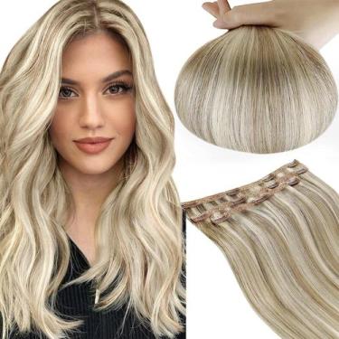 Imagem de Clip in Hair Extensions RUNATURE Real Human Hair 30cm