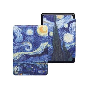 Imagem de Akacy Capa com padrão pintado para Kindle Paperwhite 6.0 polegadas 11ª geração lançada em 2022/2024 (Modelo: C2V2L3/RS23CV) com função hibernar/despertar automática (15)