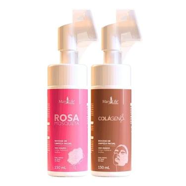 Imagem de Kit Mousse Facial Rosa Mosqueta, Niacinamida, Colágeno, Mary Life 450 