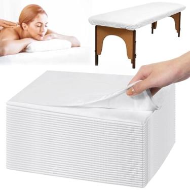 Imagem de 30 lençóis descartáveis de spa, capas de mesa de massagem à prova d'água e à prova de óleo, 90 x 213 cm