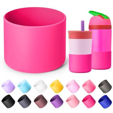 Imagem de Diumepo Bota de silicone para garrafa de água Owala 14/473 g, capa protetora antiderrapante para copo infantil Owala de 340 g, base inferior da bota para garrafa de água de aço inoxidável isolada de