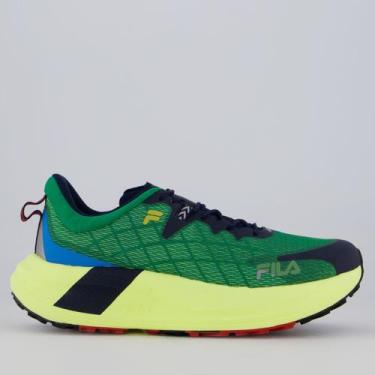 Imagem de Tênis Fila Racer Skytrail Verde e Marinho, 45