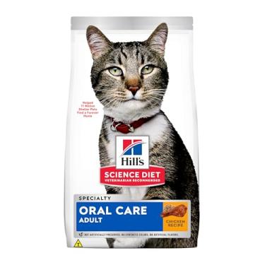 Imagem de Ração Hill's Science Diet Saúde Dental para Gatos Adultos Sabor Frango - 1.5kg