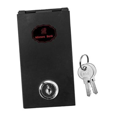 Imagem de WeiLaiKeQi Cofre de bolso com chaves, cofre de metal seguro para casa, noite de jogos e quarto.