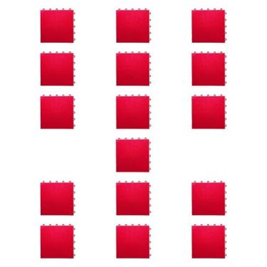 Imagem de menolana 16x telhas de piso interligadas esteiras de ginástica acessórios equipamentos quebra-cabeça esteiras de exercício para ginásio ao ar livre, Vermelho