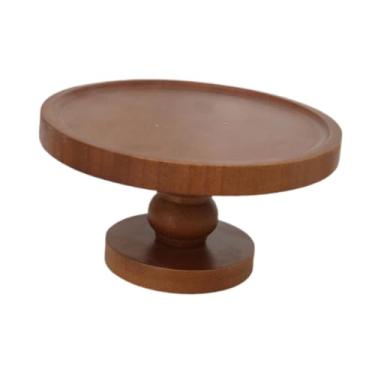 Imagem de Generic Suporte para Bolo, Prato para Frutas e Lanches, Porta-, Decoração de Mesa, Prato Redondo para Exibir Sobremesas, Suporte para de Chá de, Altura 10.5cm