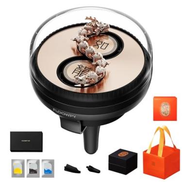 Imagem de Mesenymm Difusor de carro de dragão, aromaterapia dinâmica de carros de dragão, difusor de óleo essencial de aromaterapia de carros de dragão, difusor de aromatizador de ar de rotação movido a vento