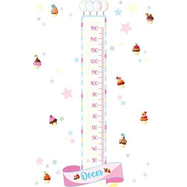 Imagem de Adesivo de Parede Doces Candy Colors Régua Crescimento 169cm