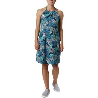 Imagem de Columbia Vestido feminino Armadale II frente única, estampa de folhas de penas de golfinho, PP