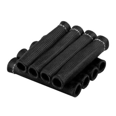 Imagem de Opvixi Escudo térmico de fio de vela de ignição, 8 peças de bota de vela de ignição de 2500°, capa de proteção térmica de vela de ignição para protetor de bota de plugue SBC BBC 350 454, preto de 15