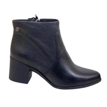 Imagem de Bota Cano Curto Feminina Couro Bottero 314721, Preto, 39