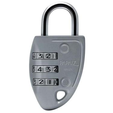 Imagem de Cadeado com segredo 30 mm em zamac - CS23 (Prata) - Papaiz, Prata