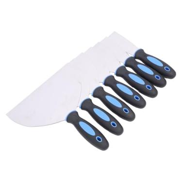 Imagem de WALFRONT Conjunto de Raspador de Massa de Aço Inoxidável 6 Peças Com Saco de Armazenamento, para Papel de Parede de Gesso Drywall