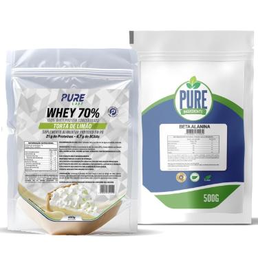 Imagem de Kit Beta Alanina 500g Pura + Whey Protein 450g Pure Athletic-Unissex